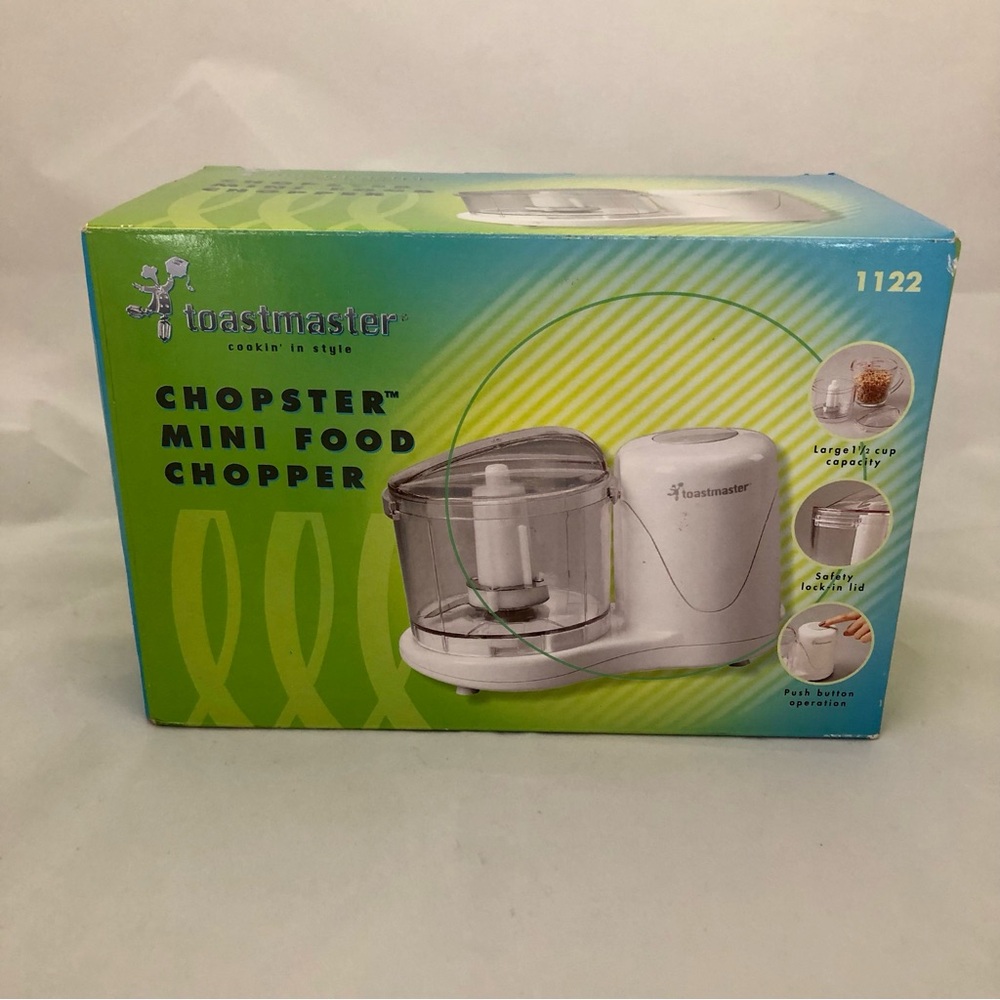Toastmaster Chopster Mini Food Chopper — White